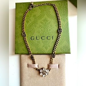 Gucci Double G Crystal Choker
